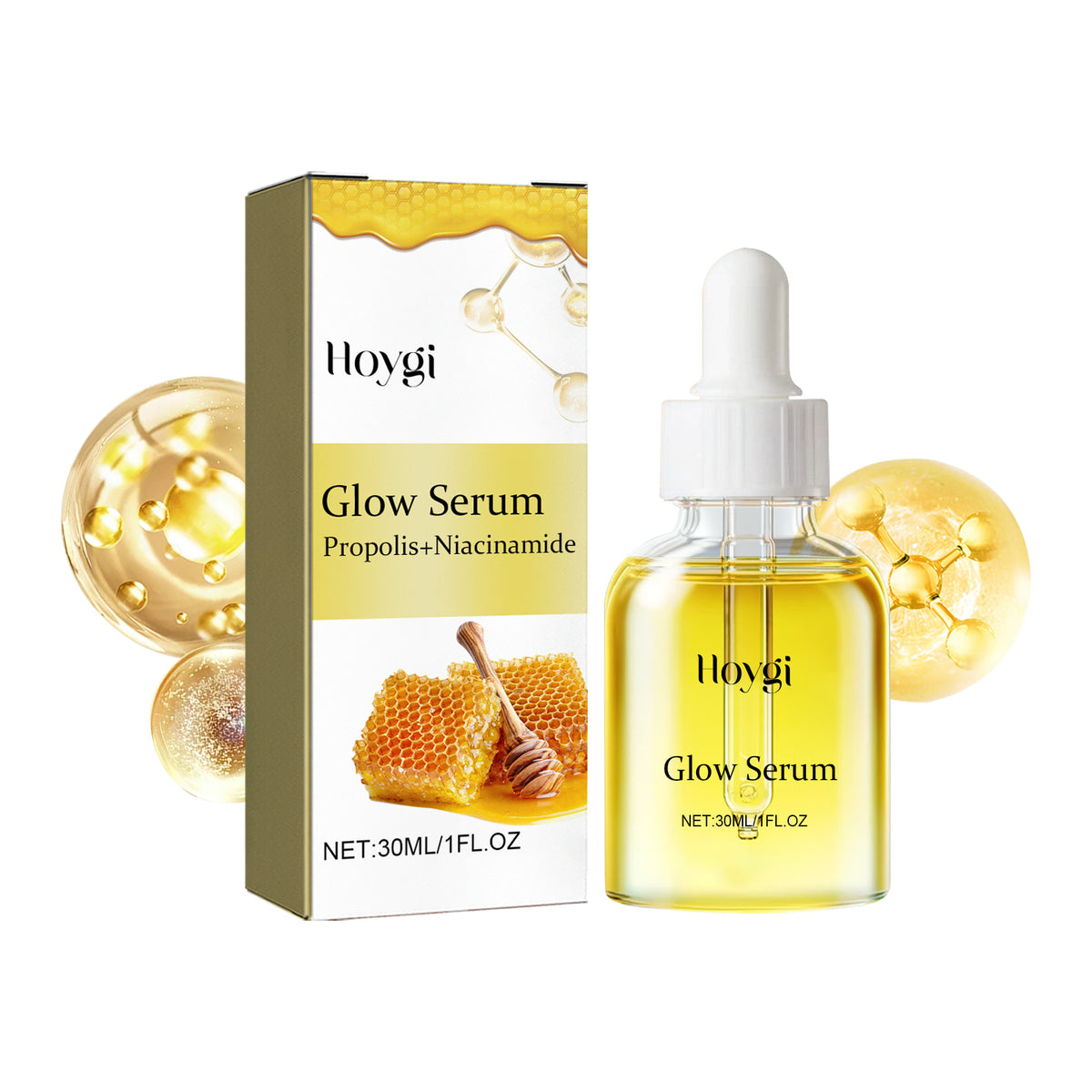 Hoygi Glow Facial Serum with Hyaluronic Acid & Propolis