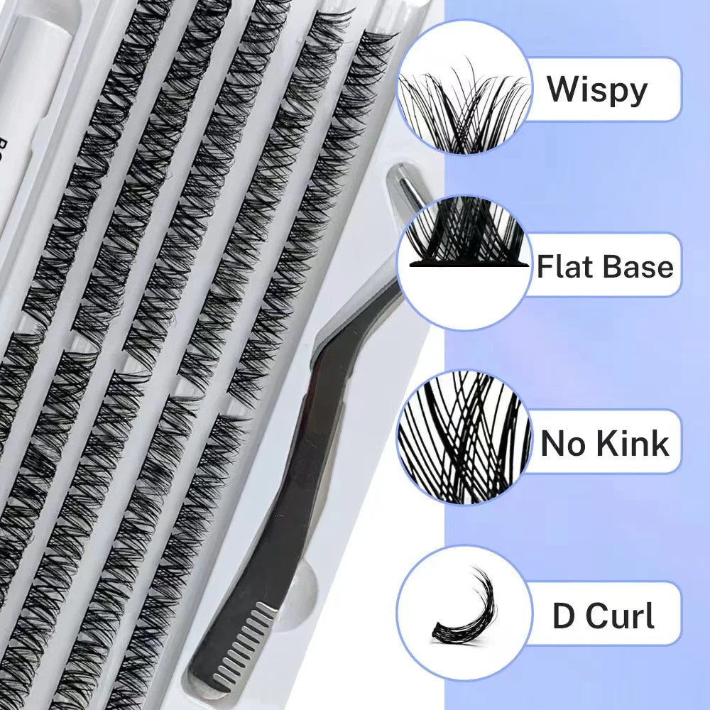 120-Cluster DIY False Eyelash Extension Kit