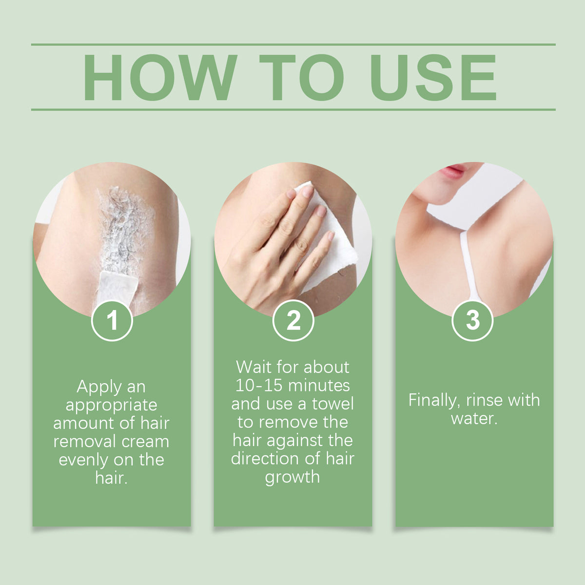Silky Smooth Hair Removal Cream for Hands & Underarms