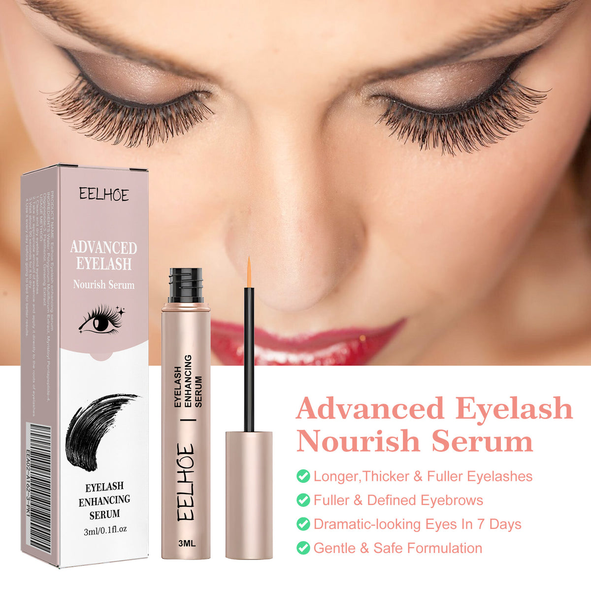 EELHOE Lash Mascara Serum for Curl & Conditioning