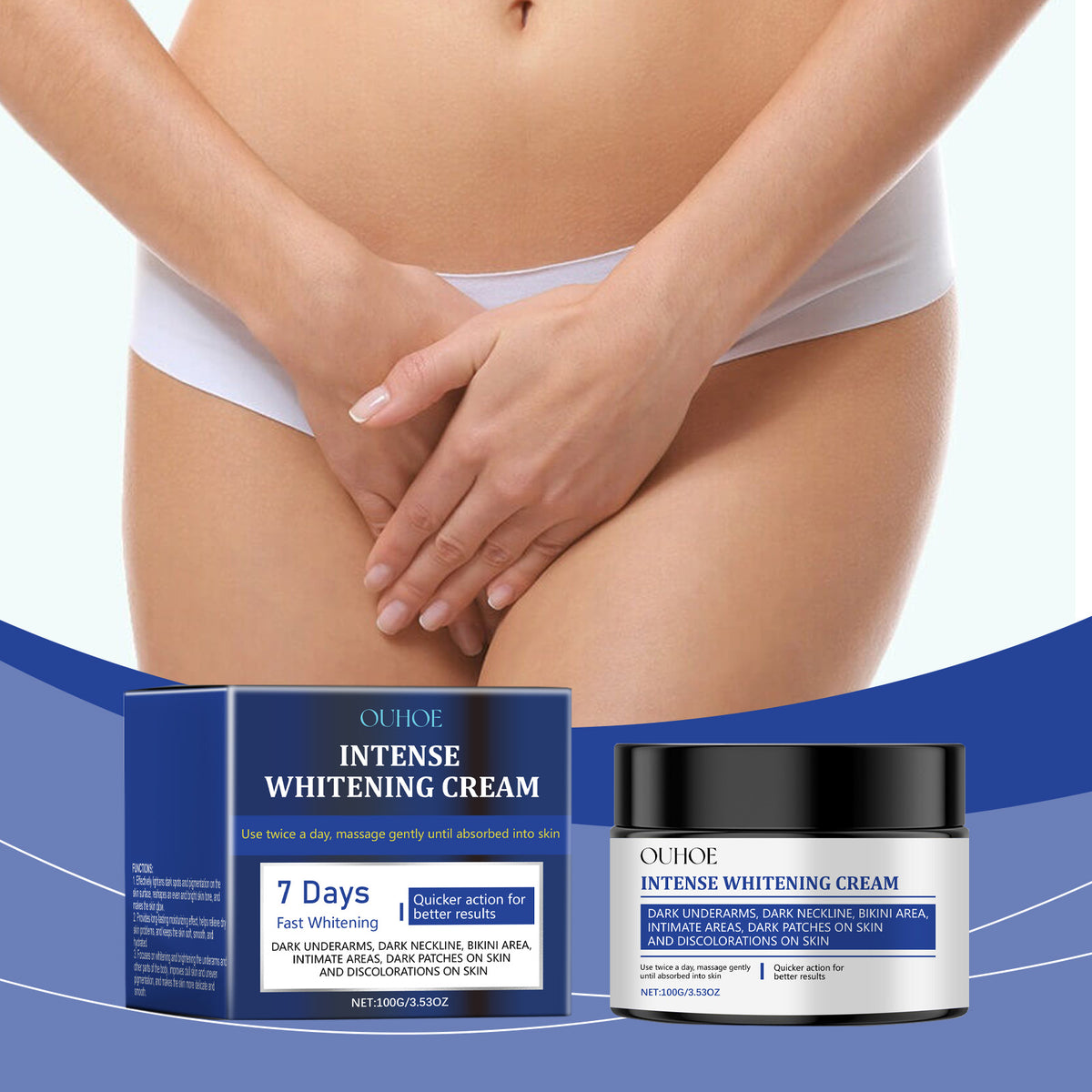 OUHOE Brightening & Moisturizing Body Cream with Vitamin C