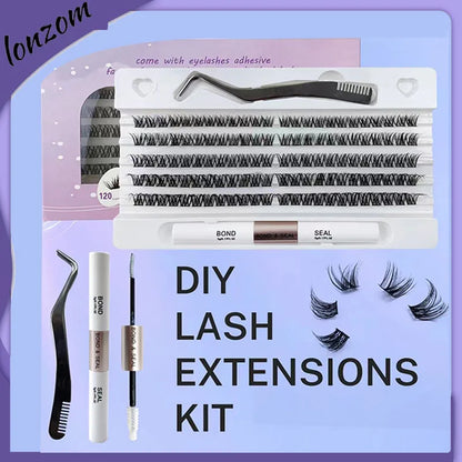 120-Cluster DIY False Eyelash Extension Kit