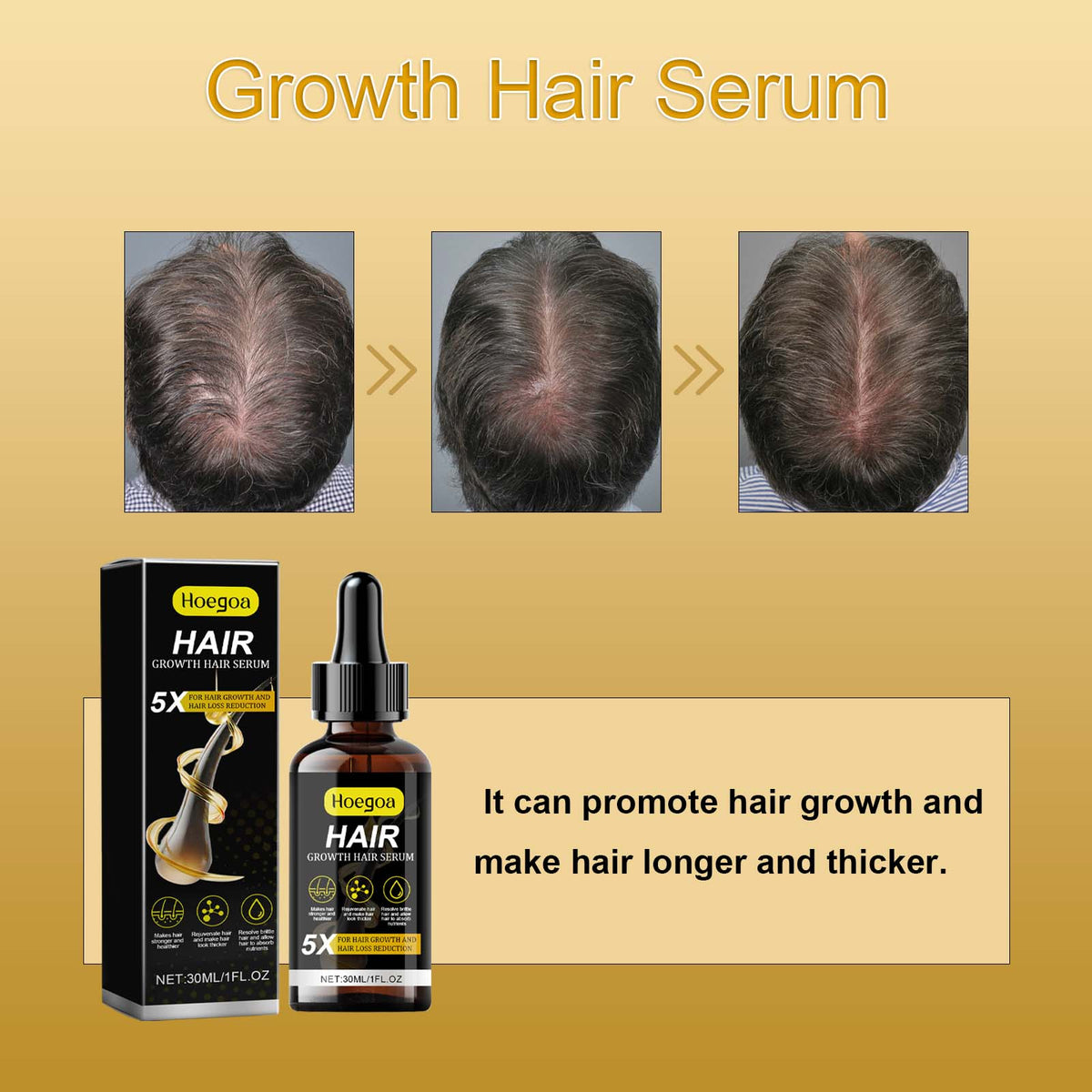 Hair Growth Scalp Serum with Ginger & Polygonum Root Extract