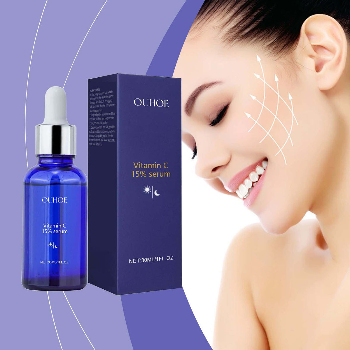 Facial Firming & Hydrating Serum with Vitamin C & E
