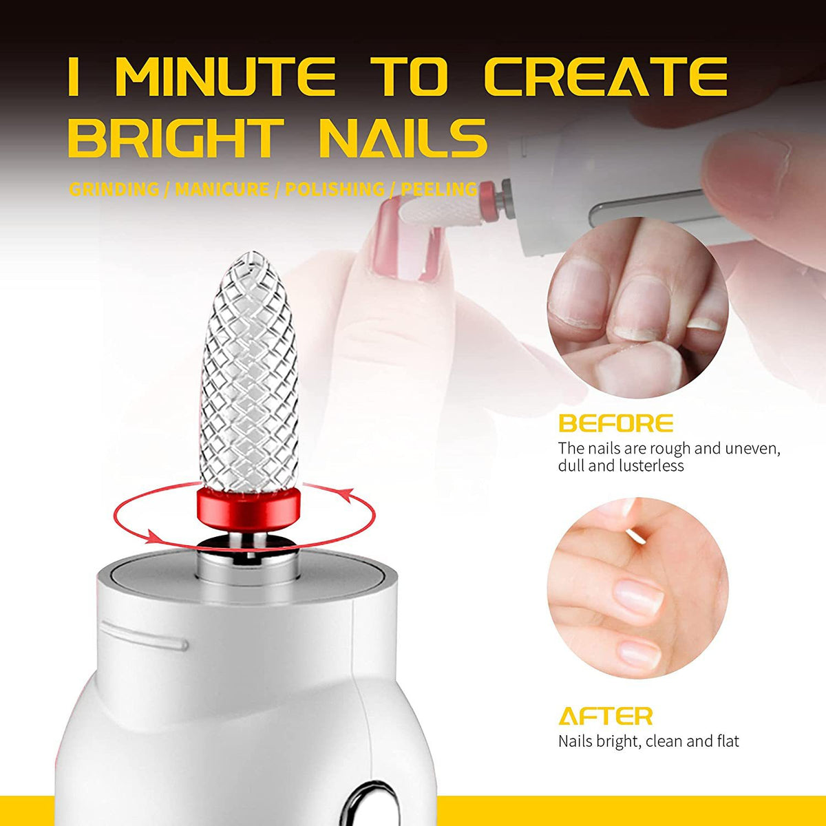 USB Rechargeable Electric Nail Drill