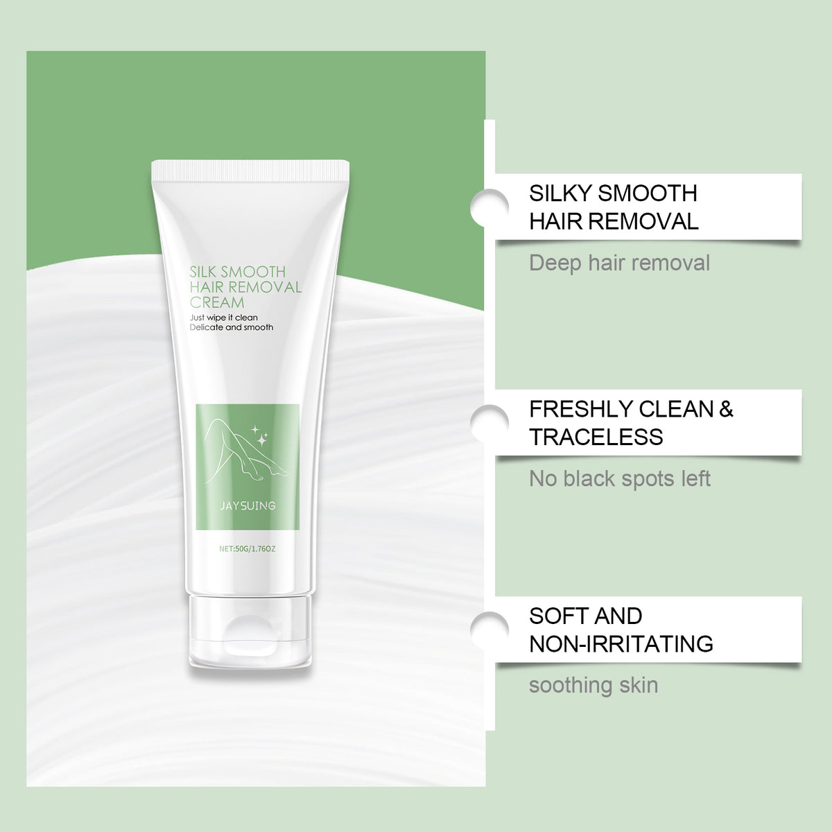 Silky Smooth Hair Removal Cream for Hands & Underarms
