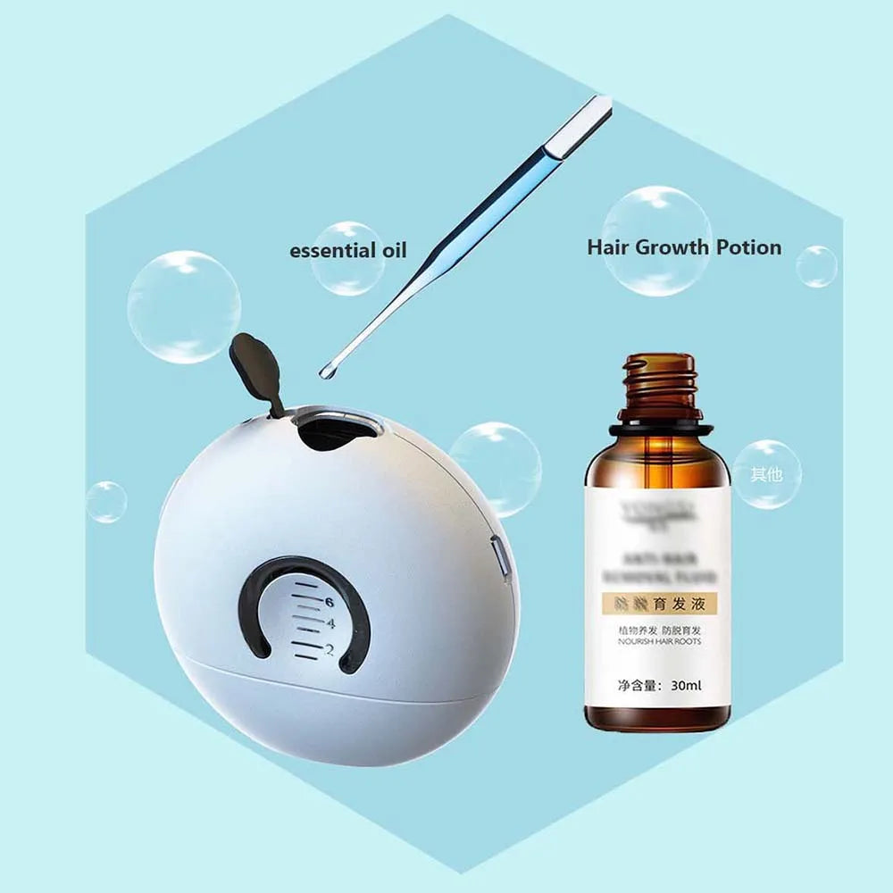 LED Scalp Massager & Hair Serum Applicator with 7ml Reservoir