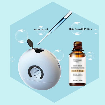 LED Scalp Massager & Hair Serum Applicator with 7ml Reservoir