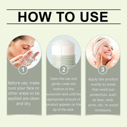 OUHOE Clear Sunscreen Stick  Transparent UV Protection