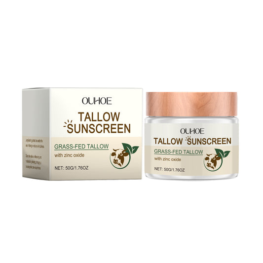 OUHOE Tallow Sunscreen with Zinc Oxide  Moisturizing Sun Care