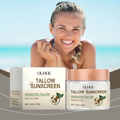 OUHOE Tallow Sunscreen with Zinc Oxide  Moisturizing Sun Care