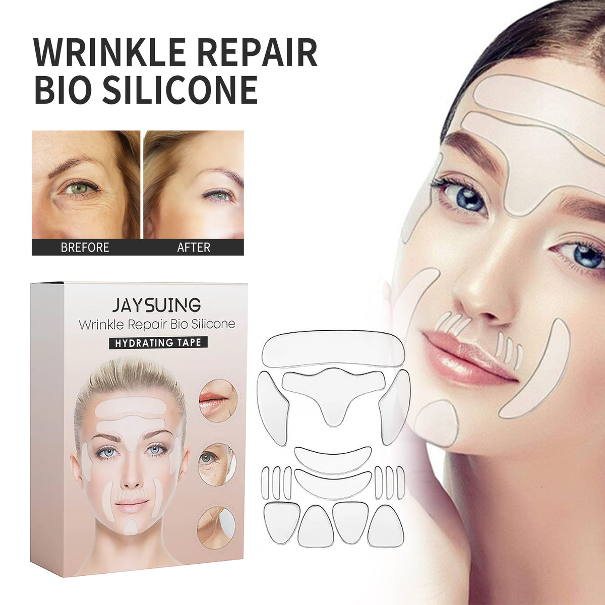 Collagen Facial Lifting & Firming Silicone Patches