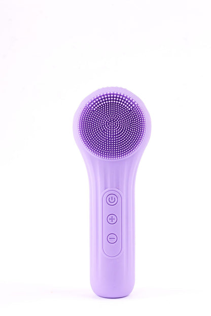 Silicone Facial Cleansing Brush with Heat & Vibration
