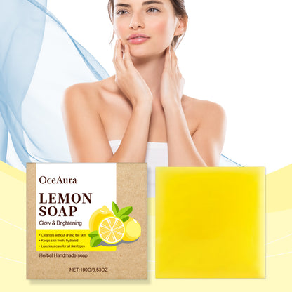 OceAura Lemon Herbal Vitamin C Soap with Shea Butter & Tea Tree Oil