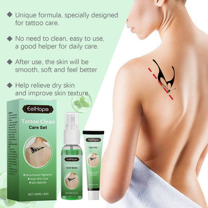 Tattoo Cover Care Set with Snail Filtrate, Mint & Licorice
