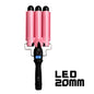 Triple Barrel Ceramic Hair Waver with LCD Temperature Display