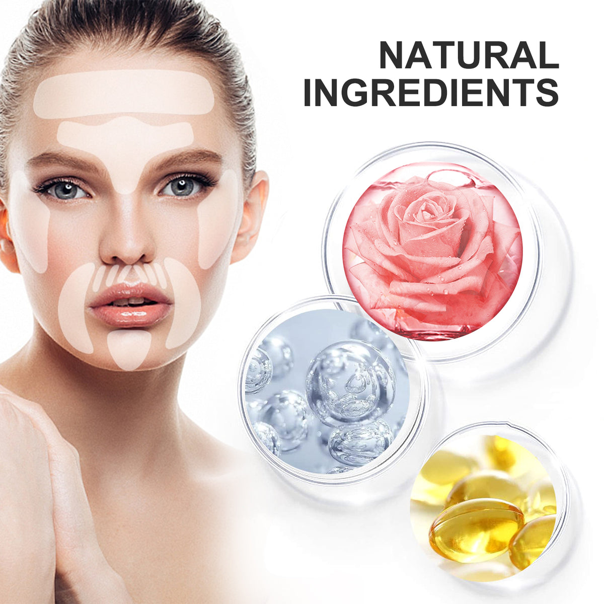 Collagen Facial Lifting & Firming Silicone Patches