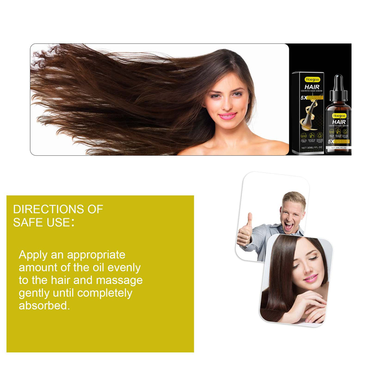 Hair Growth Scalp Serum with Ginger & Polygonum Root Extract