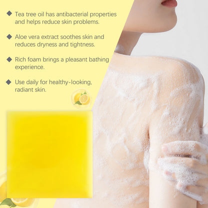 OceAura Lemon Herbal Vitamin C Soap with Shea Butter & Tea Tree Oil