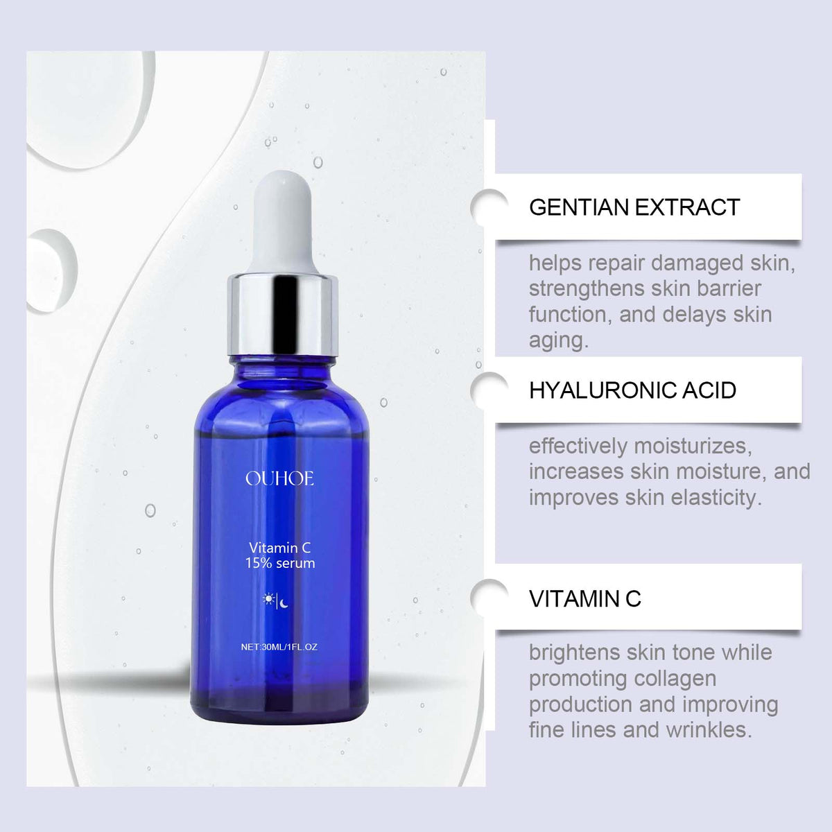 Facial Firming & Hydrating Serum with Vitamin C & E