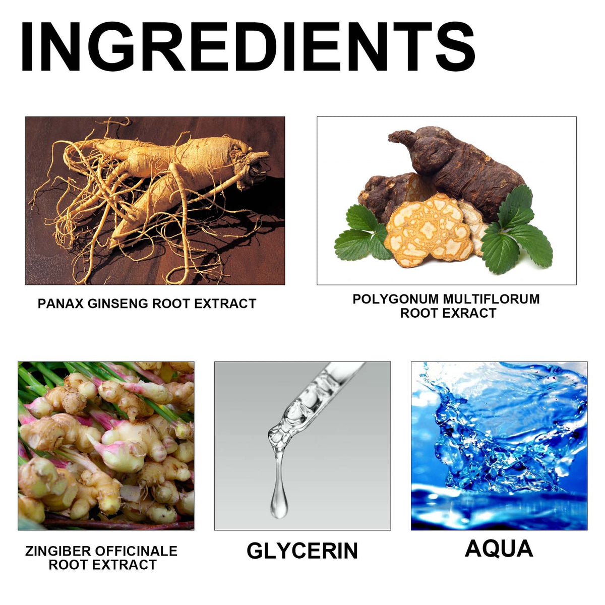Hair Growth Scalp Serum with Ginger & Polygonum Root Extract