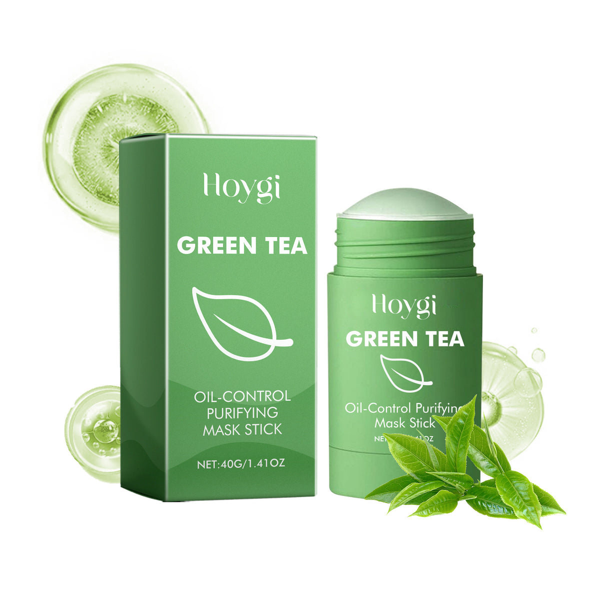 HOYGI Green Tea Cleansing Mask Stick for Deep Facial Cleansing