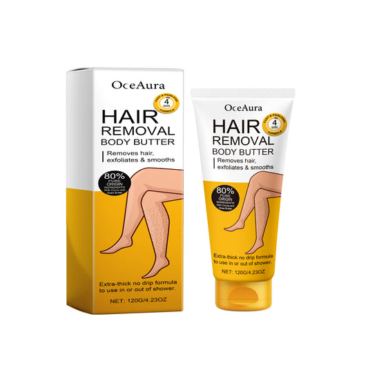 Hair Removal Body Butter for Legs, Arms & Underarms