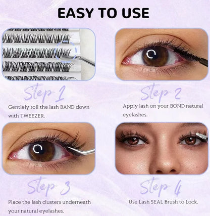 120-Cluster DIY False Eyelash Extension Kit