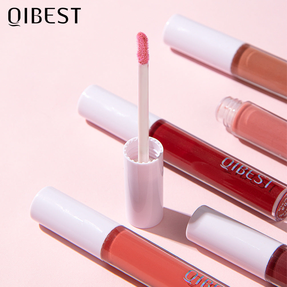 QIBEST Glassy Lip Gloss with Moisturizing Finish