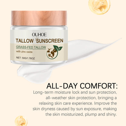 OUHOE Tallow Sunscreen with Zinc Oxide  Moisturizing Sun Care
